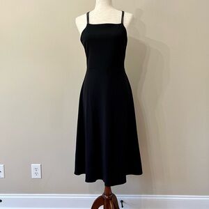 H&M NWT Black Midi Dress Size S​​​​